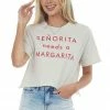 La Vida Vanilla 'Senorita Needs A Margarita' Crop Top Tops