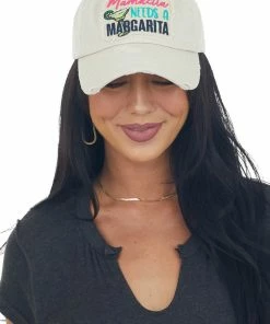 Hana Accessories Vanilla 'Mamacita Needs A Margarita' Baseball Cap