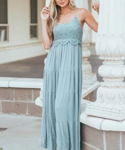 Heyson Vintage Juniper Sleeveless Crochet Lace Maxi Dress Dresses