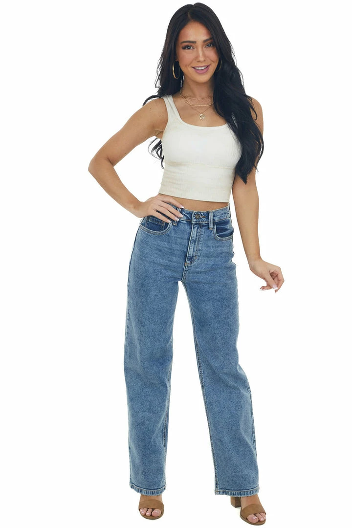 Sneak Peek Bottoms Vintage Mid Wash High Rise Relaxed Fit Jeans 6 Sneak Peek Bottoms Vintage Mid Wash High Rise Relaxed Fit Jeans