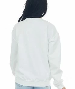 Blume+Co Tops White 'Beverly Hills Tennis Club' Sweatshirt