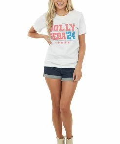 Blume+Co White 'Dolly Reba 24' Campaign Graphic Tee