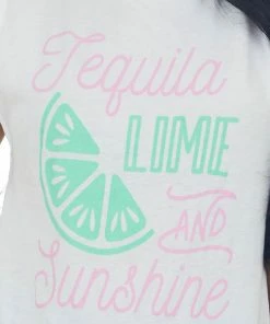 Blume+Co White 'Tequila Lime Sunshine' Graphic Tank Top Tops
