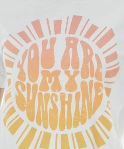 Blume+Co White 'You Are My Sunshine' Graphic Tee Shirt