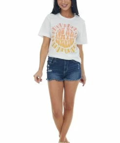 Blume+Co White 'You Are My Sunshine' Graphic Tee Shirt