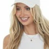 Stitch Lane White Yin Yang Embroidered Baseball Cap