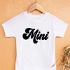 Blume+Co White 'Mini' Short Sleeve Kids Graphic Tee Tops