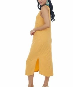 Cozy Co. Dresses Amber Melange Soft Knit Chest Pocket Dress