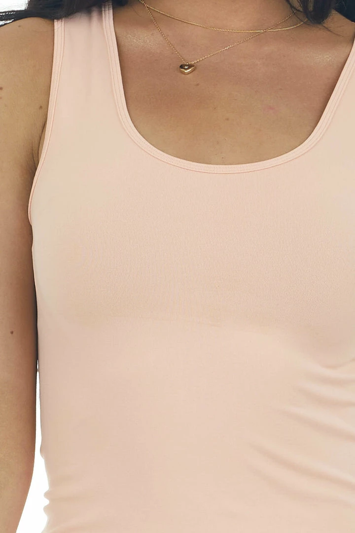 DYNAMIC Apricot Scoop Neck Sleeveless Dress Undergarment Dresses 8 DYNAMIC Apricot Scoop Neck Sleeveless Dress Undergarment Dresses