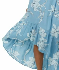 ANGIE Dresses Baby Blue Floral Print Sleeveless High Low Dress 17 ANGIE Dresses Baby Blue Floral Print Sleeveless High Low Dress