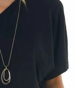 BiBi Tops Black Elastic One Shoulder Jersey Knit Top