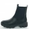 JP ORIGINAL CORP Black Faux Leather Double Side Panel Lug Boots Shoes