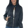 Coalition Outerwear Black Faux Leather Zip Up Stand Collar Jacket
