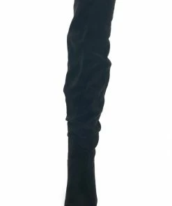 JP ORIGINAL CORP Shoes Black Faux Suede Pointed Toe Slouchy Boots