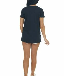 HYFVE Black Melange Chest Pocket Short Sleeve Tee