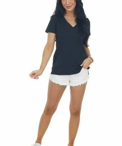 HYFVE Black Melange Chest Pocket Short Sleeve Tee