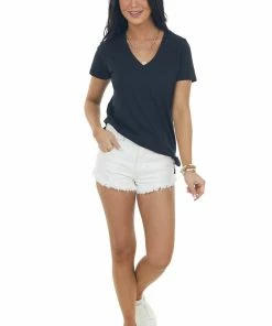 HYFVE Black Melange Chest Pocket Short Sleeve Tee