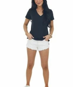 HYFVE Black Melange Chest Pocket Short Sleeve Tee