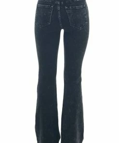 KanCan Black Mineral Wash High Rise Flare Leg Jeans