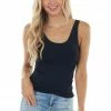 Nikibiki Tops Black Seamless Long Tank Top