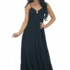 Entro Dresses Black Sleeveless Tiered Maxi Dress