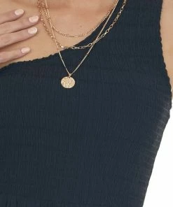 Entro Black Smocked One Shoulder Linen Maxi Dress 18 Entro Black Smocked One Shoulder Linen Maxi Dress