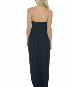 HEIMISH Black Strapless Stretchy Knit Maxi Dress 12 HEIMISH Black Strapless Stretchy Knit Maxi Dress
