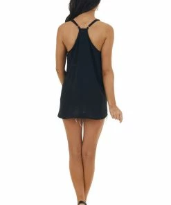 143 Story Black Surplice Wrap Sleeveless Camisole Tops 24 143 Story Black Surplice Wrap Sleeveless Camisole Tops