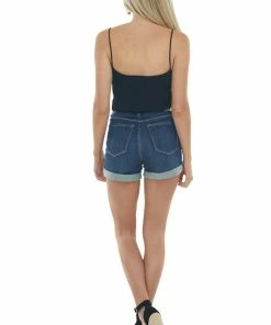 143 Story Black V Neck Ribbed Knit Cropped Tank Top 21 143 Story Black V Neck Ribbed Knit Cropped Tank Top