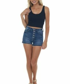 By Together Black Washed Scoop Neck Ribbed Knit Brami 10 By Together Black Washed Scoop Neck Ribbed Knit Brami