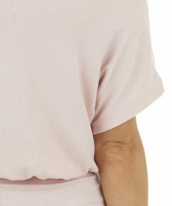 Main Strip Dresses Blush Pink Short Dolman Sleeve Boat Neck Ribbed Short Dress 25 Main Strip Dresses Blush Pink Short Dolman Sleeve Boat Neck Ribbed Short Dress