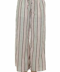 HYFVE Blush Striped Wide Leg Drawstring Pants Bottoms