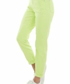 Judy Blue Bright Key Lime High Waist Slim Fit Jeans Bottoms