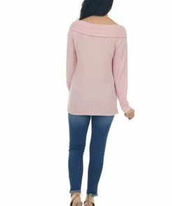 BiBi Bubblegum Criss Cross Brushed Waffle Knit Top 26 BiBi Bubblegum Criss Cross Brushed Waffle Knit Top