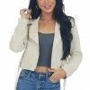 Peach Love Buttercream Faux Suede Cropped Moto Jacket