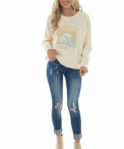 Very J Buttercream 'Mountains Are Calling' Sweatshirt