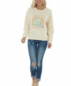 Very J Buttercream 'Mountains Are Calling' Sweatshirt
