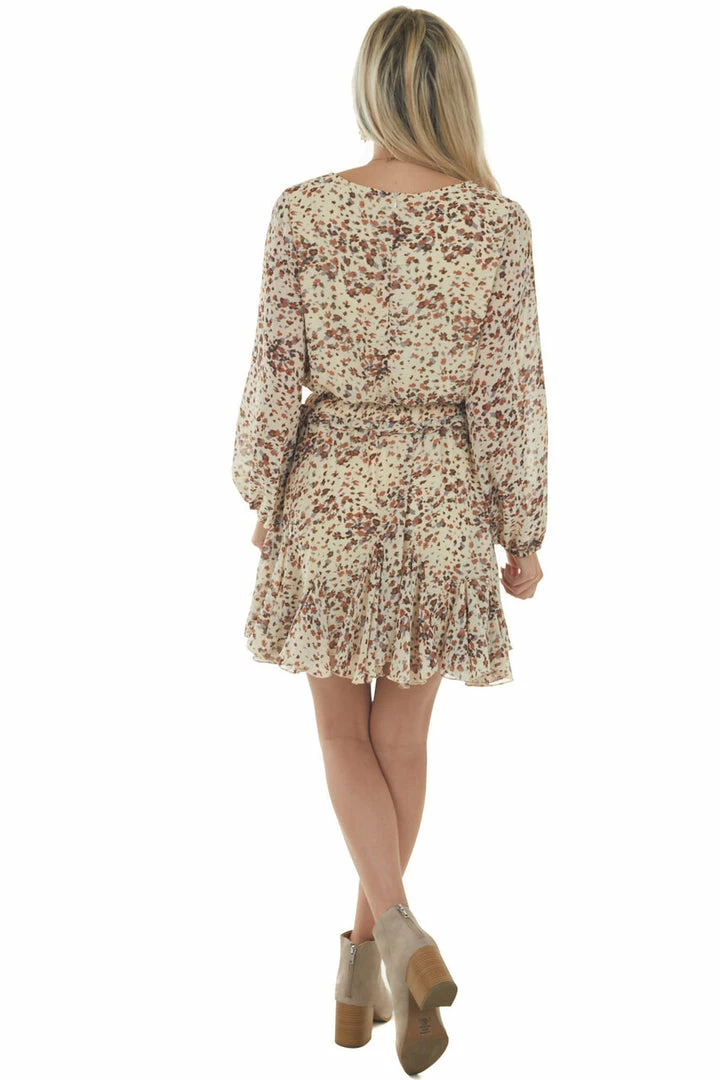 Jodifl Dresses Buttercream Printed Long Sleeve Short Dress 9 Jodifl Dresses Buttercream Printed Long Sleeve Short Dress