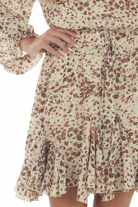 Jodifl Dresses Buttercream Printed Long Sleeve Short Dress 10 Jodifl Dresses Buttercream Printed Long Sleeve Short Dress