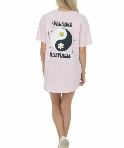 Sweet Claire Carnation 'Balance Happiness' Graphic Tee 21 Sweet Claire Carnation 'Balance Happiness' Graphic Tee