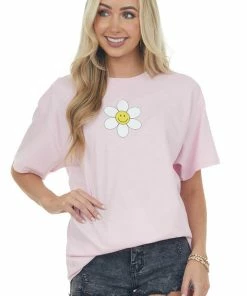 Sweet Claire Carnation 'Balance Happiness' Graphic Tee