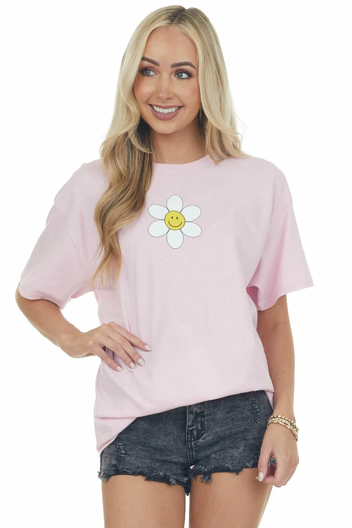 Sweet Claire Carnation 'Balance Happiness' Graphic Tee 3 Sweet Claire Carnation 'Balance Happiness' Graphic Tee