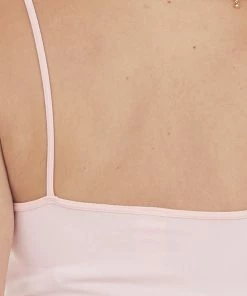 DYNAMIC Tops Carnation Spaghetti Strap Seamless Knit Cami