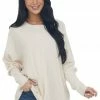 Bluivy Tops Champagne Long Dolman Sleeve Soft Knit Top