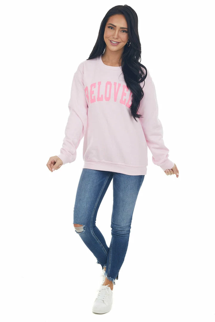 Blume+Co Tops Cherry Blossom 'Beloved' Graphic Sweatshirt 7 Blume+Co Tops Cherry Blossom 'Beloved' Graphic Sweatshirt