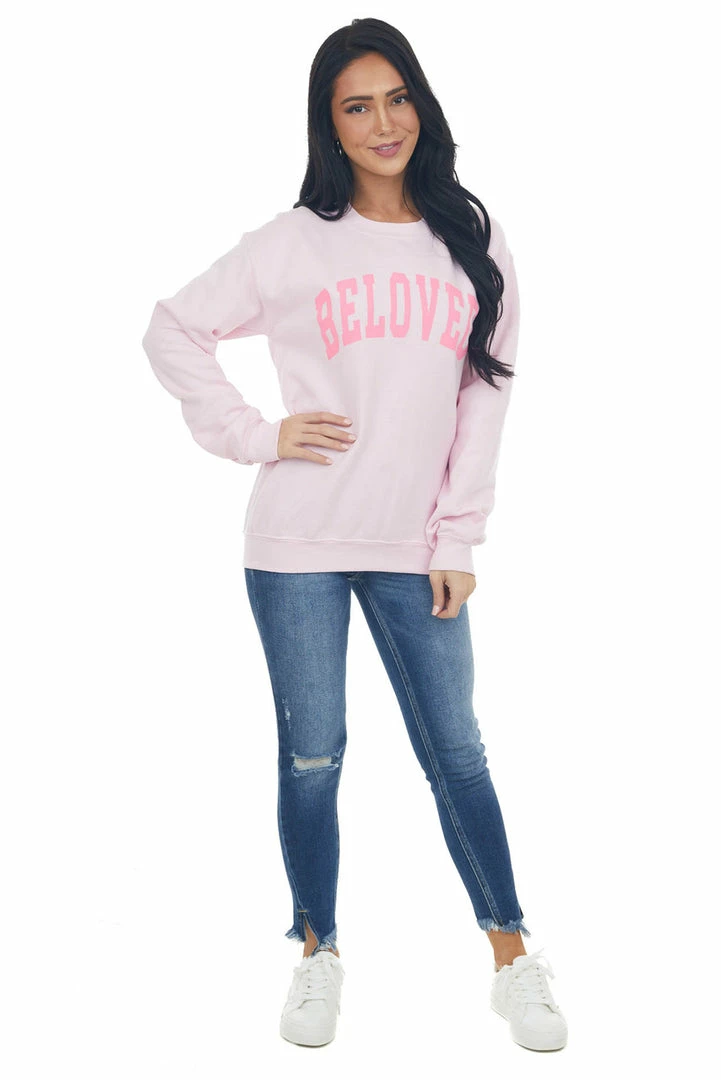 Blume+Co Tops Cherry Blossom 'Beloved' Graphic Sweatshirt 5 Blume+Co Tops Cherry Blossom 'Beloved' Graphic Sweatshirt