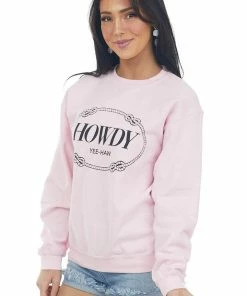 Rosemead Cherry Blossom 'Howdy' Graphic Sweatshirt