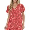 Jodifl Cherry Floral Button Up Babydoll Ruffle Dress 1 Jodifl Cherry Floral Button Up Babydoll Ruffle Dress
