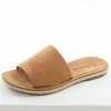 FORTUNE DYNAMIC Shoes Cognac Faux Suede Solid Strap Sandals
