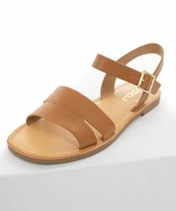 FORTUNE DYNAMIC Copper Buckle Closure Strappy Sandal